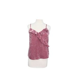 J Crew Scalloped Cami Pink Top Size Small